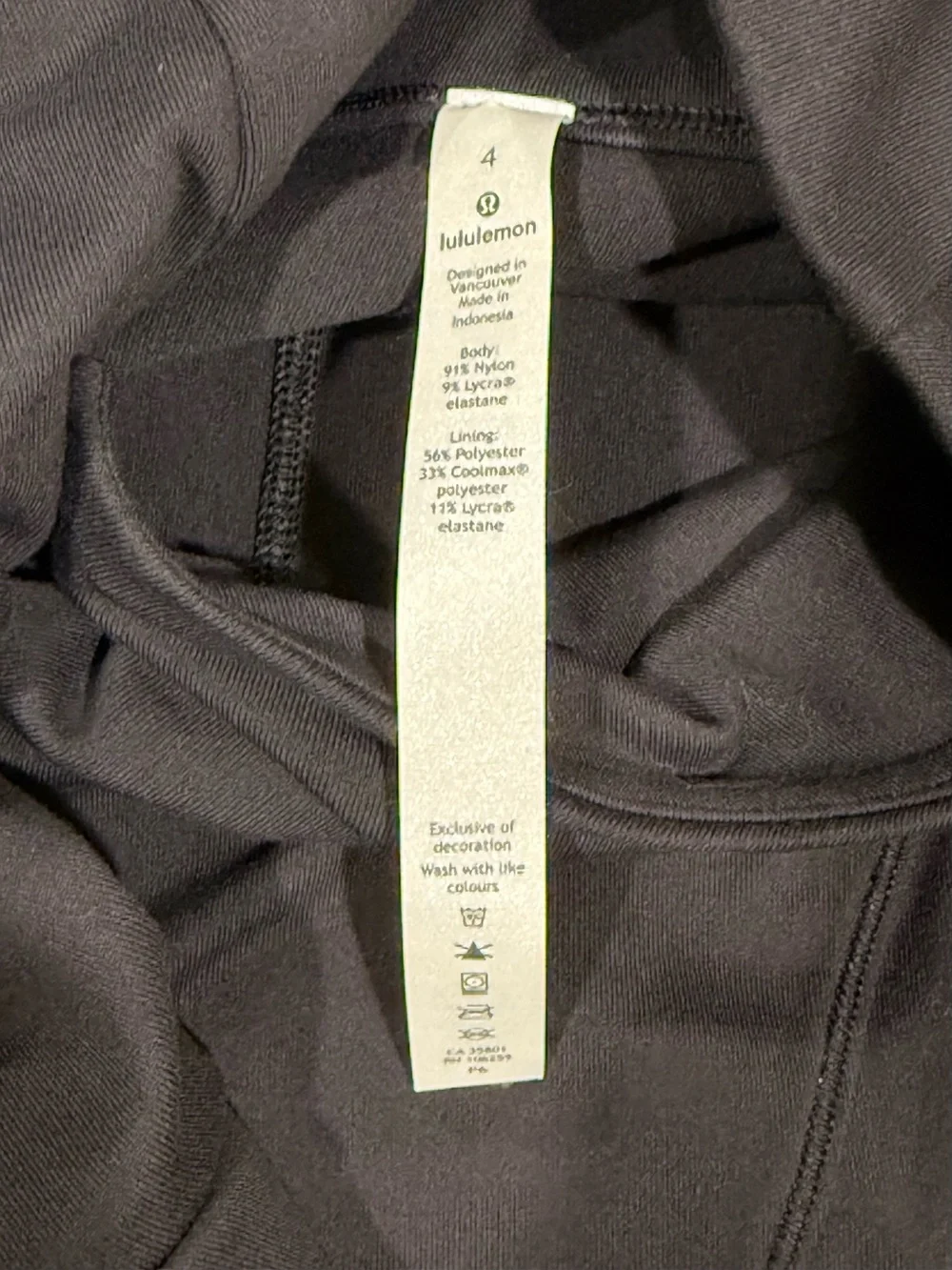 lululemon athletica Black Draped Asymmetrical Rally Wrap Jacket